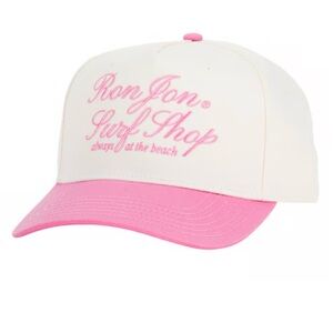 Ron Jon Surf Shop Pink and Cream Women's Hat